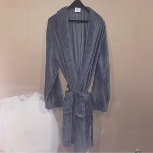 Calvin Klein Fleece Bathrobe Men's Logo SLEEPWEAR Size L/XL